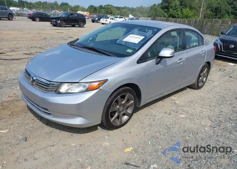 2012 Honda Civic Lx from USA, damaged, VIN 19XFB2F50CE326735